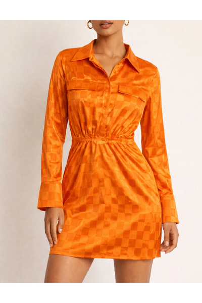 Evendi Rochie scurta, Portocaliu