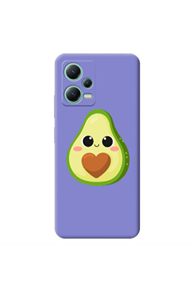 Other Xiaomi Redmi Note 12 Pro 5G Baby avocado Purple Colored Silicone TPU Θήκη
