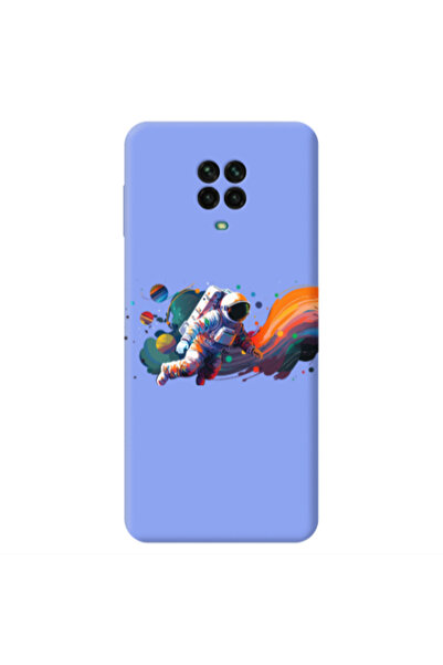 Other Xiaomi Redmi Note 9 Pro Rainbow Space Light Purple Colored Silicone TPU...