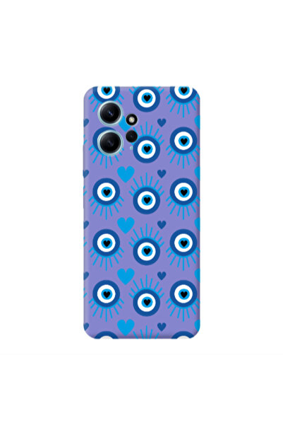 Other Xiaomi Redmi Note 12 4G Heart Eye Purple Colored Silicone TPU Θήκη