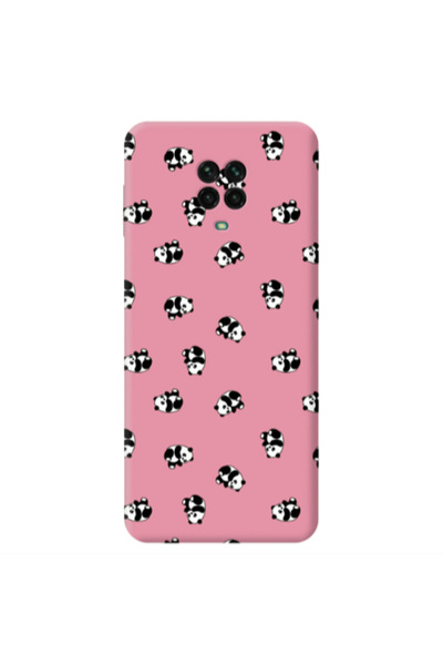 Other Xiaomi Redmi Note 9 Pro Small Pandas Pink Colored Silicone TPU Θήκη