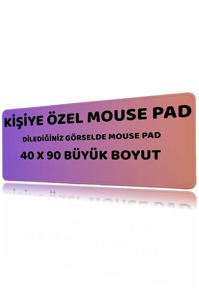 gxe.art Kişiye Özel 40x90 Mouse Pad Fotoğraf Baskılı XXL Oyuncu Klavye Mousep...