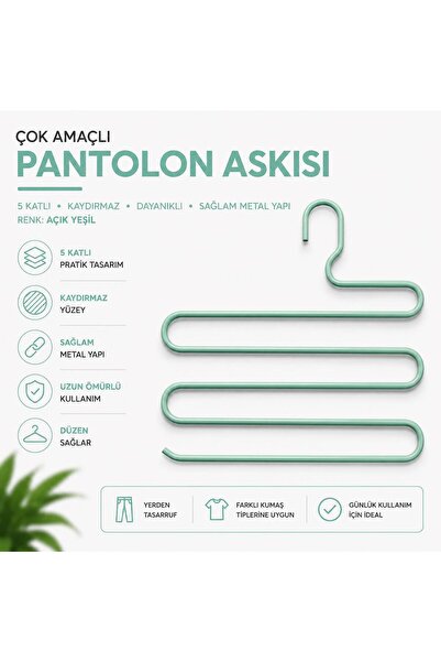Ende Steel Çoklu Pantolon Askısı