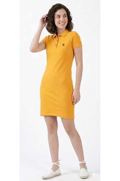 BLACK Kadın Polo Yaka Mini Spor Elbise