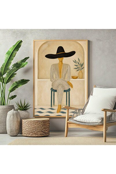 Tuba Decor Еднокомпонентна картина с дървена рамка