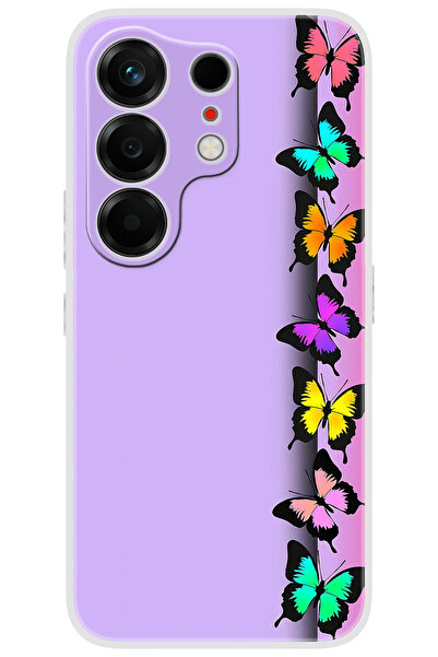 TECNO Camon 50 ULTRA (CN7c) Uyumlu Kılıf Desen Baskılı Silikon Kelebek STK:67...