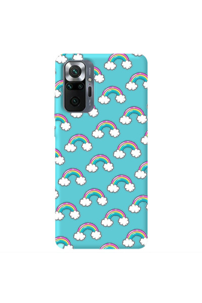 Other Xiaomi Redmi Note 10 Pro 4G Cute rainbows Turquoise Colored Silicone TP...