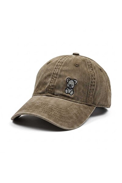 Aware Time Unisex Özle Washed Denim Cap Hat