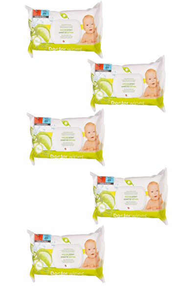 DOCTOR WIPES Servetele umede cu extract de Aloe Vera 72 bucati, 5buc/set