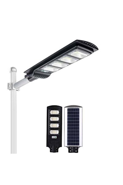 Jortan Lampă stradală solară LED, Kit complet de montaj, Putere 200W
