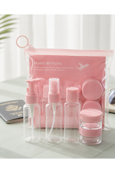 ZERO LAND Nhrhls 5 Piece Transparent Travel Cosmetic Bottle Set Portable (220...