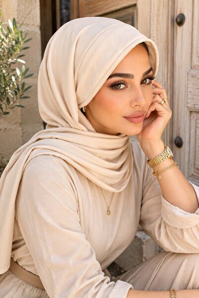 Aişe tesettür Bone Color Ready-To-Wear Hat and Shawl