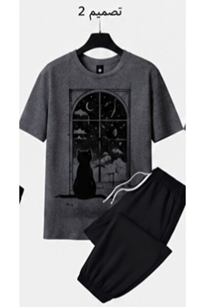 COZYWEAR Unisex Oversize Shorts Set Short Sleeve T-Shirt Comfortable Fit Summ...