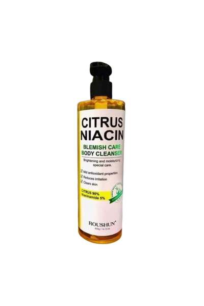 China Roushun Acid and Niacinamide Body Wash for Blemish Care 400g
