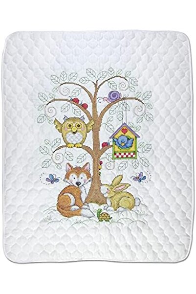 Yıldızan Msa Shop Design Works Crafts Janlynn Cross Stitch Quilt Set, Stamped...