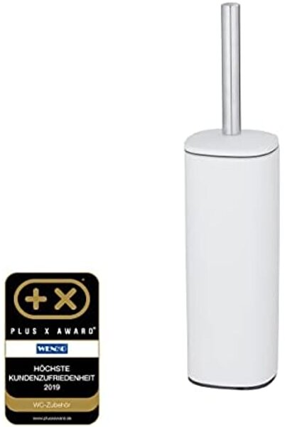 Yıldızan حامل فرشاة المرحاض من msa shop Alassio، أبيض، معدني، 39.2 × 9.3 × 9....