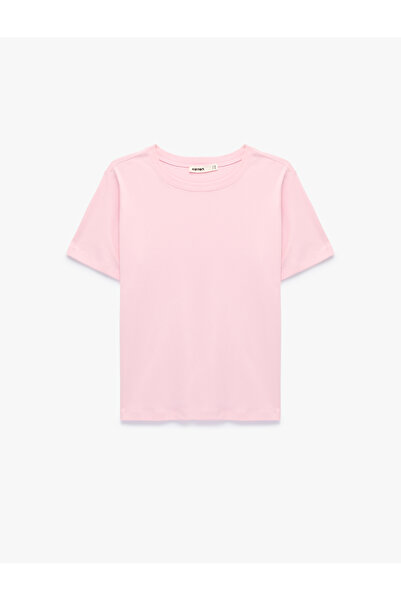 Koton Tricou de bază cu mânecă scurtă din bumbac