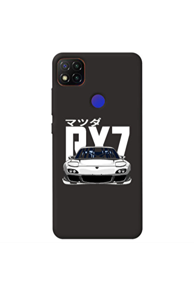 Other Xiaomi Redmi 9c Car Rx7 Black Colored Silicone TPU Θήκη