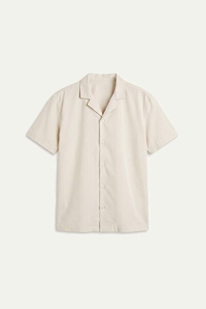 DeFacto Regular Fit Resort Collar Cotton Short Sleeve Shirt H6156Ax26Sm