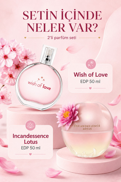 AVON Wish of Love Incandessence Lotus Duo Set