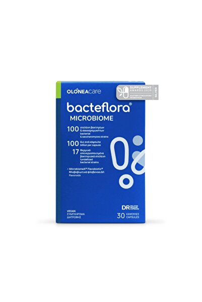 Olonea BACTEFLORA Microbiome Συμπλήρωμα με Προβιοτικά &amp; Πρεβιοτικά 30 φυτ...
