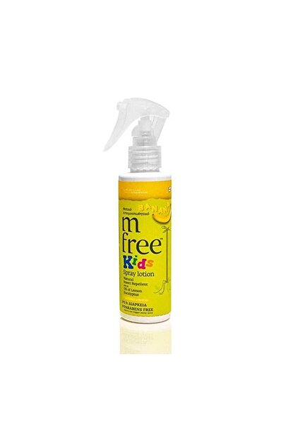 M-FREE kids Spray Lotion Φυτικό Εντομοαπωθητικό Banana 125ml