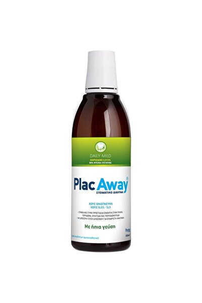 Plac Away OMEGA PHARMA Daily Care Mild Mouthwash Ήπιο Στοματικό Διάλυμα 500ml
