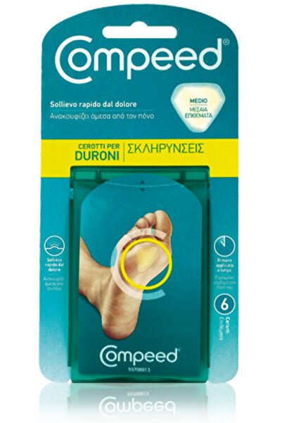 Compeed Callus Medium, 6 Μεσαία Επιθέματα για Σκληρύνσεις