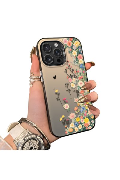 Hontinga حافظة هاتف متوافقة مع iPhone 16 Pro Max مصنوعة من السيليكون بحافة صل...