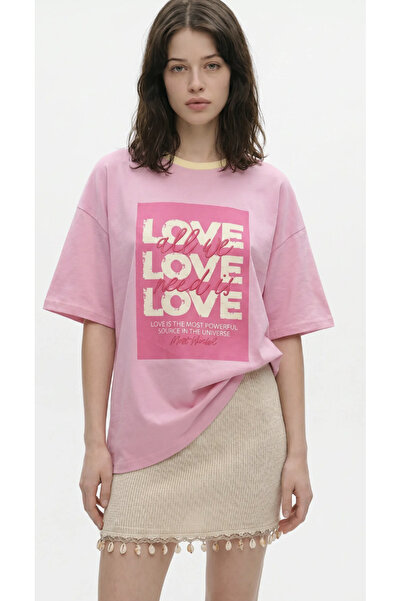 Quzu Love Vibes Oversize T-Shirt