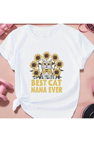 NOURAM BEST CAT NANA EVER 150g Women'S Sports Short Sleeve T-Shirt