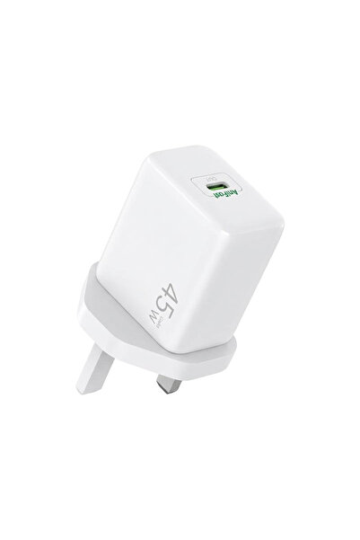 oraimo Wall Charger PowerGan 451 GaN USB-C Port 45W with Cable USB-C - White