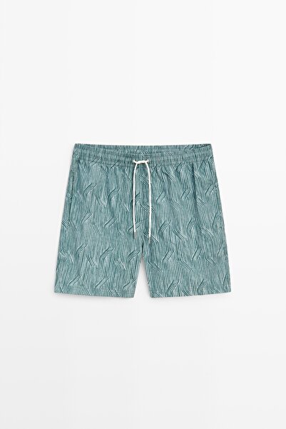 Massimo Dutti Desenli deniz şortu