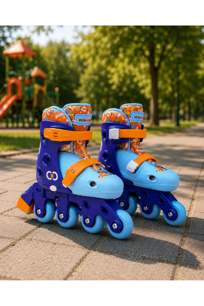 NUNU Adjustable Kids Roller Skates Inline Skates with Silicone Wheels 3 Stage...