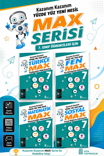 Ata Yayıncılık 7.Sınıf Yeni Nesil Max Seti (4 Kitap) - Eski Basım
