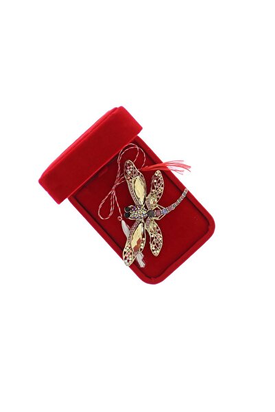 ButicCochet Accesoriu de damă, Broșă, metal, Buticcochet, 5x8 cm, Libelulă, A...
