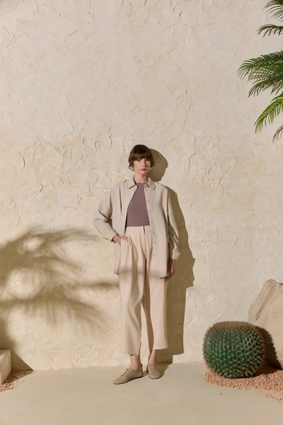 Aker Beige Modal Pants