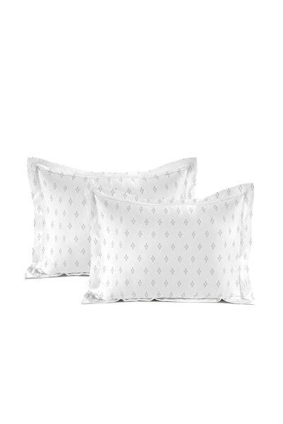 Boutique Blanche 300TC Pillow case 2pc 50x90cm Diamond Silver