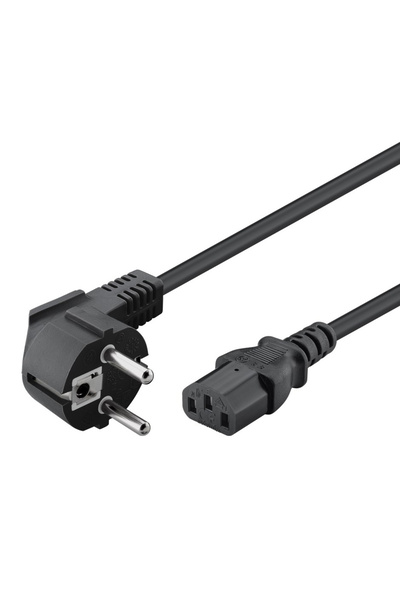 POWERTECH Καλώδιο τροφοδοσίας 3x 1mm² CAB-P014, μαύρο, 1.5m