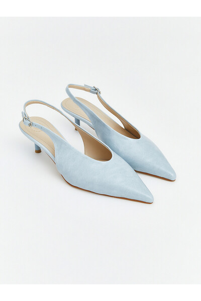 LC Waikiki Ozmarka New Season Suede Pointed Toe Women's Heeled Shoes