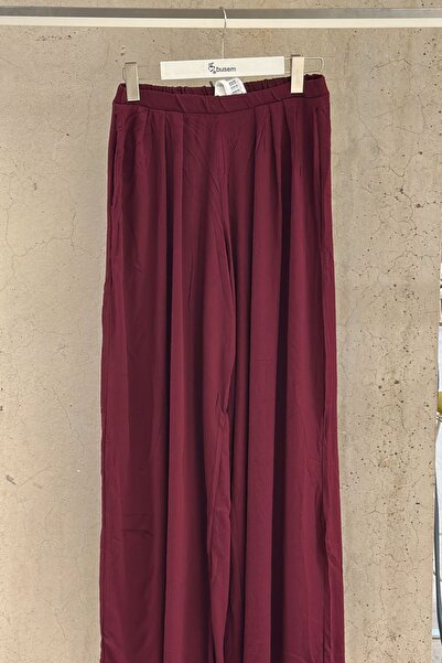 Hiccup Busem Viscose Crepe Wide Leg Trousers
