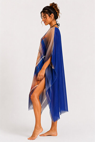 KRAFTELLA Aura Double Face Patterned Handmade Beach Kaftan-Relax Cut Boutique...