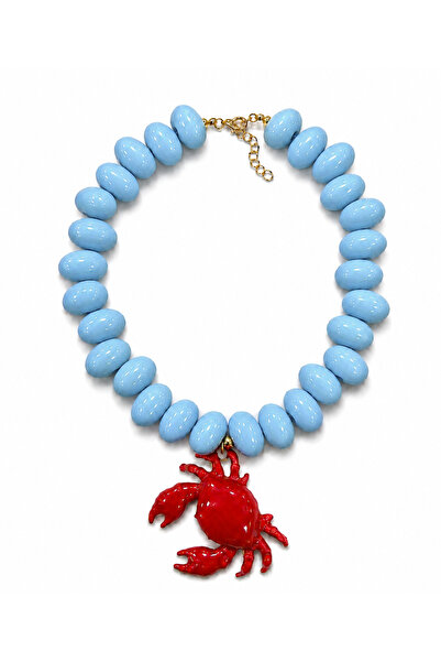 Venus Design Beaded crab necklace