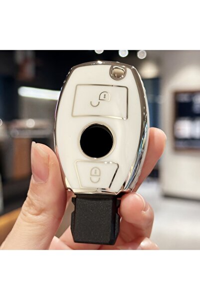 KeyRoN Κάλυμμα κλειδιού συμβατό με Mercedes E C Class Gla Cla Glk Glc Cls W20...