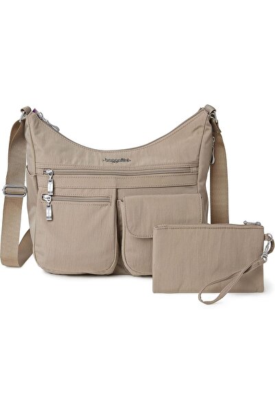 Baggallini Women's Everywhere Bag, Lightweight Water-Resistant Nylon Hobo Tra...