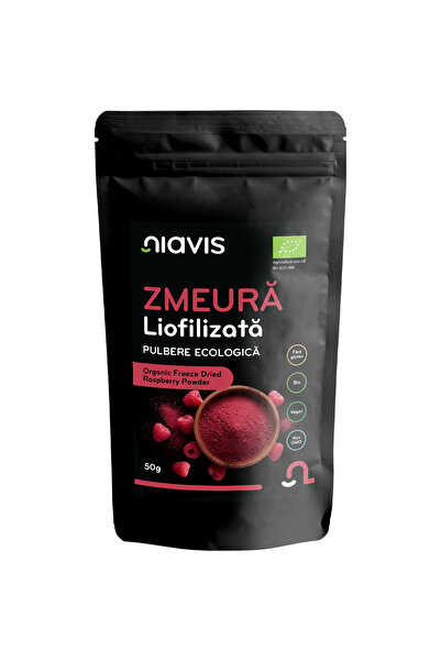 Niavis Zmeura Liofilizata Pulbere Ecologica/Bio 50g