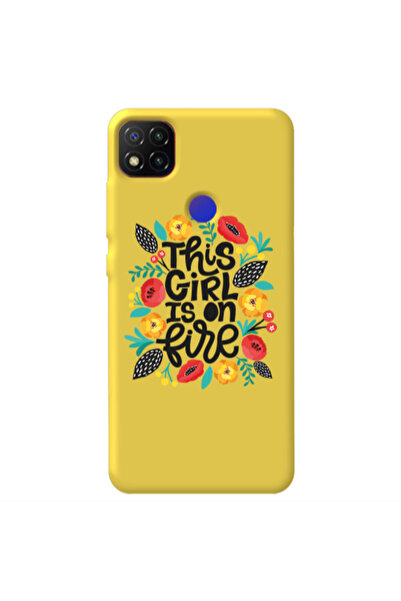 Other Xiaomi Redmi 9c This Girl Yellow Colored Silicone TPU Θήκη