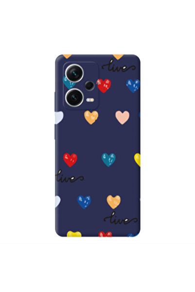 Other Xiaomi Poco X5 Heart Lives Dark blue Colored Silicone TPU Θήκη