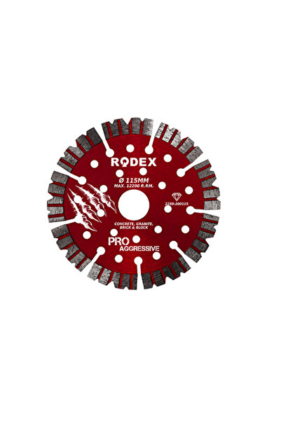 Rodex ELMAS KESME DİSKİ LAZER KAYNAKLI 115MM PRO