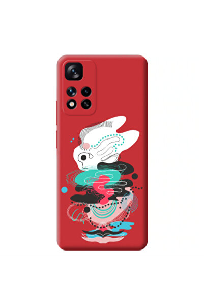 Other Xiaomi Redmi Note 11 Pro 5G Abstract 50 Red Colored Silicone TPU Θήκη